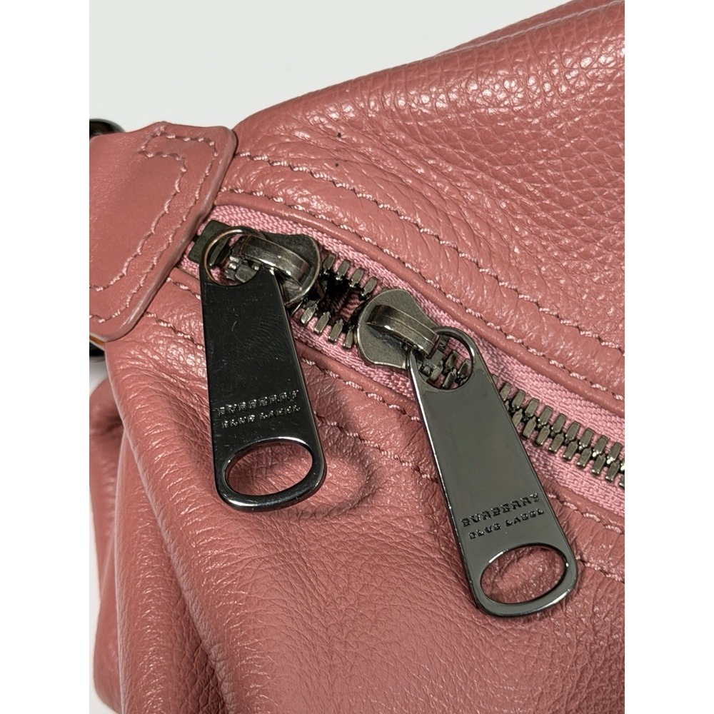 Burberry Blue Label Pink Leather Bag Vintage Fashion Bag 0029 - Picture 10 of 14